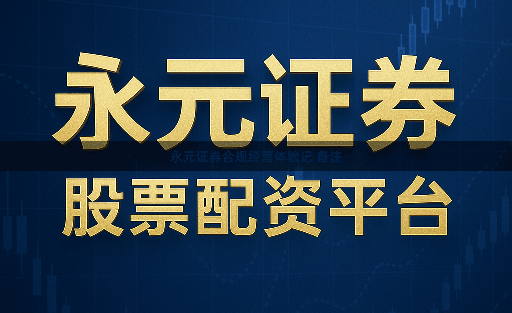 永元证券合规经营体验记 备注