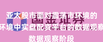 亚太股市面对震荡市环境的市场环境中实盘配资平台的数据观察阶段